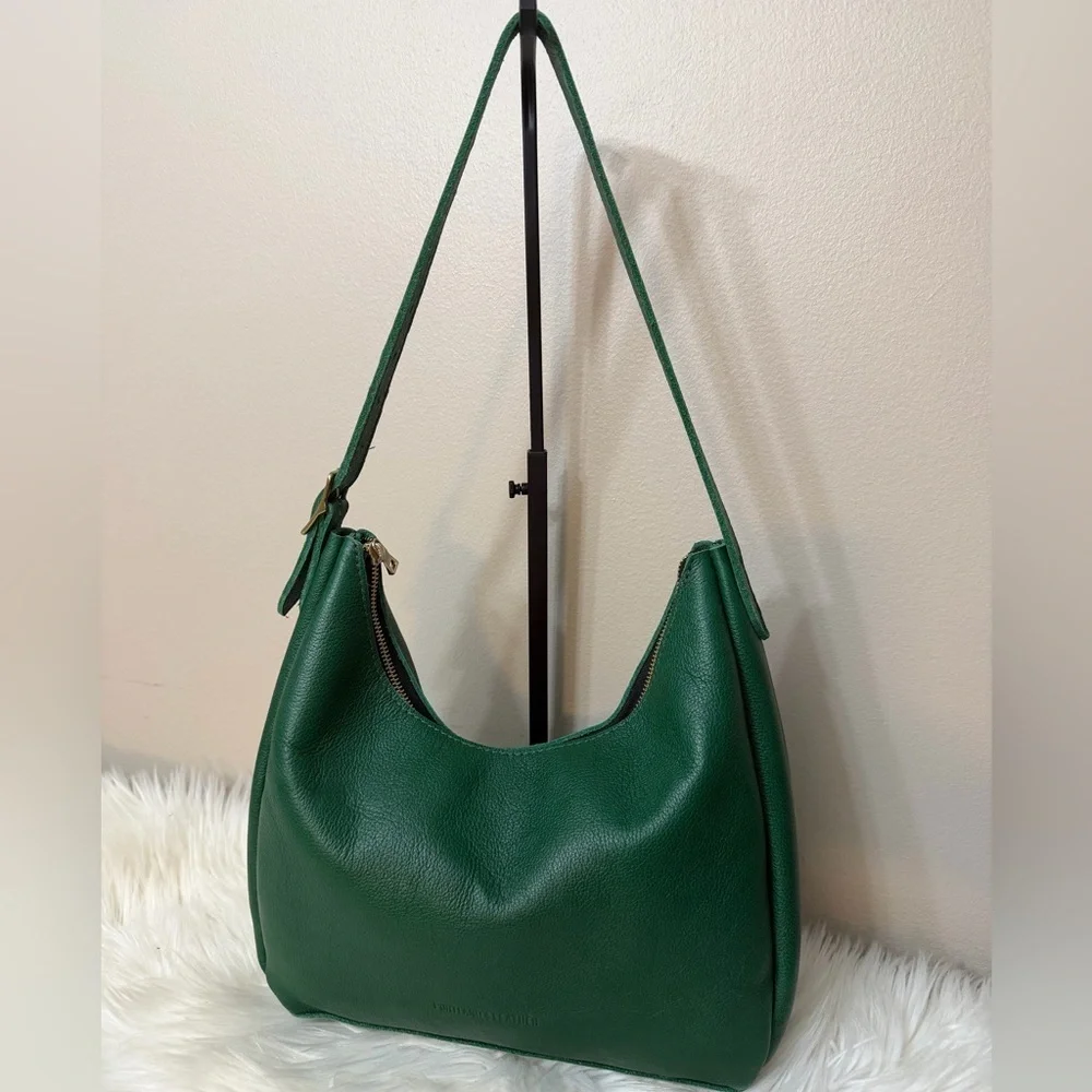 Portland Leather Aspen Green Hobo Bag